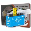 D&C XL Druckerpatrone komp. zu Brother LC123C Cyan XL...
