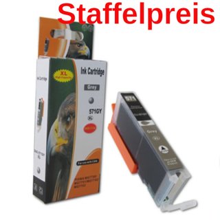DC / D&C Druckerpatronen komp. zu Canon CLI-571GR XL bulk  mit Chip und F&uuml;llstandsanzeige  ( Staffelpreis beachten )