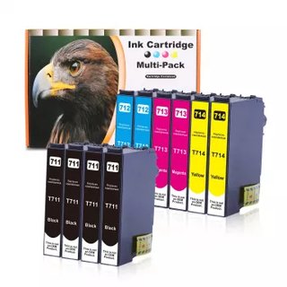 D&C 10 kompatibel Druckerpatronen Ersatz f&uuml;r Epson 711 - 714