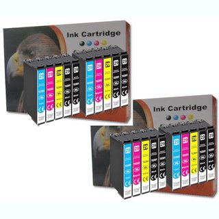 D&C Multi-Box 20 komp. XL Druckerpatronen Ersatz f&uuml;r Epson Expression Home XP-235 XP-245 XP-247 XP-255 XP-257 XP-332 XP-335 XP-342 XP-345 XP-352 XP-355 XP-432 XP-435 XP-442 XP-445 XP-452 XP-455