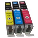 DC / D&C 3 komp. XXL Druckerpatronen Blau Rot Gelb...