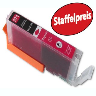 DC / D&C komp. zu Canon CLI-571M XL ( Staffelpreise )  Canon Pixma MG5750 MG5751 MG5752 MG5753 MG6850 MG6851 MG6852 MG6853 MG7750 MG7751 MG7752 MG7753 Canon Pixma TS 5050 5051 5053 5055 6050 6051 6052 8050 8051 8052 8053 9050 9055 mit Chip und F&uuml;llstandsa