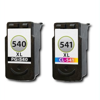 All4 2 komp. XL Druckerpatronen Canon PG-540XL CL-541XL f&uuml;r Canon Pixma MG 2150 2250 3150 3250 3550 3650 3650S 4150 4250 / Canon Pixma MX 375 395 435 455 475 515 525 535 / Canon Pixma TS 5150 5151