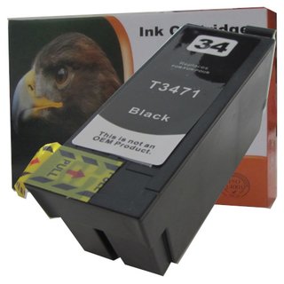 D&C komp. Druckerpatrone f&uuml;r Epson 34XL Schwarz Epson WorkForce Pro WF-3720DWF WF-3725DWF