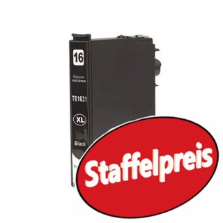 D&C komp. zu Epson 1601XL schwarz Epson WorkForce WF 2010 2500 2510 2520 2530 2540 2630 2650 2660 2750 2760