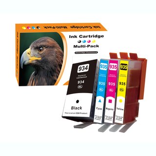 D&C 4 Multipack Komp. zu HP935-934 XL HP Office Jet 6820 HP Officejet Pro 6230 6830