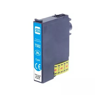 D&C komp. Druckerpatrone blau f&uuml;r Epson 502XL Epson XP 5100 5105 5150 5155 Epson WF 2860 2865 2880 Staffelpreise