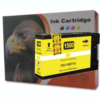 DC / D&C komp. Druckerpatronen yellow zu Canon PGI-1500 XL Canon Maxify MG 2050 2150 2155 2350 2750 2755
