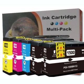DC / D&C 5 komp. Druckerpatronen zu Canon PGI-1500 XL Canon Maxify MG 2050 2150 2155 2350 2750 2755