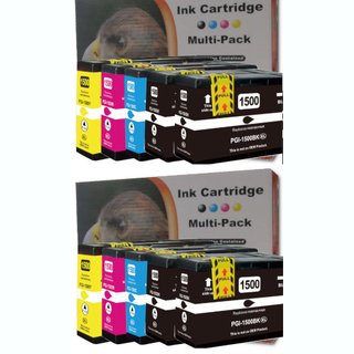 DC / D&C10 komp. Druckerpatronen zu Canon PGI-1500 XL Canon Maxify MG 2050 2150 2155 2350 2750 2755