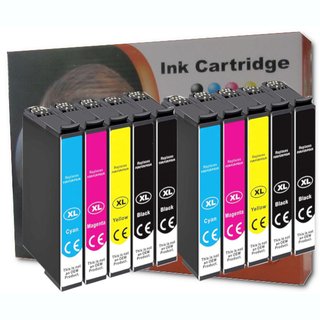 10 D&C  komp. Druckerpatronen f&uuml;r Epson 405XL / 405XL Ersatz f&uuml;r Epson WorkForce WF 3820 3825 4820 4825 4830 7310 7830 7835 7840