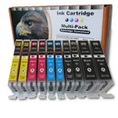 10 Ink Cartridge DC-CA 570/571 XL- komp. zu Canon PGI-570...