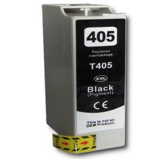 D&C  komp. Druckerpatrone  f&uuml;r Epson 405XXL 37,2ml schwarz Ersatz f&uuml;r Epson WorkForce WF 7310 7830 7835 7840
