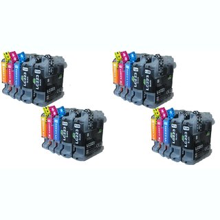 Jarbo 20 Multi-Pack XL Druckerpatronen komp. zu Brother LC-223 LC225 LC227 Brother MFC-J480DW MFC-J880DW MFC-J4420DW MFC-J4620DW MFC-J4625DW MFC-J5320DW MFC-J5620DW MFC-J5625DW MFC-J5720DW MFC-J680DW DCP-J562DW DCP-J4120DW  mit V3 - Chip