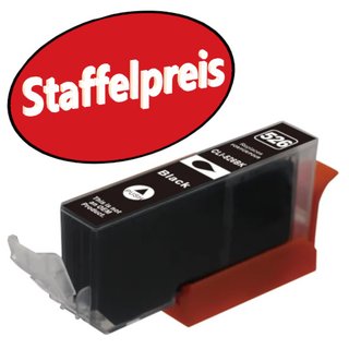 D&C kompatibel zu Canon CLI-526BK mit Chip und F&uuml;llstandsanzeige