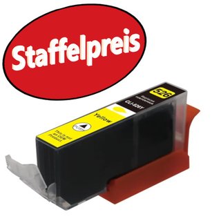 D&C kompatibel zu Canon CLI-526Y mit Chip und F&uuml;llstandsanzeige